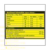 supplement - Absolute Nutrition Joint Support Glucosamine and Chondroitin, 60 tablet(s)