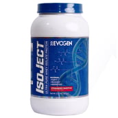 1 - Evogen Isoject Isolate Protein,  2.04 lb  Strawberry Smoothie 