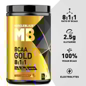 FrontPoints - MuscleBlaze BCAA Gold 8:1:1,  0.99 lb  30 Servings  Raspberry Lemonade 