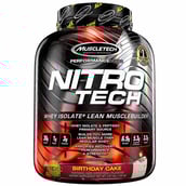 MuscleTech NitroTech Performance Series,  3.97 lb  Birthday Cake 