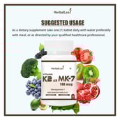 Front - HerbalLeaf Vitamin K2 As MK7,  Unflavoured  120 tablet(s) 