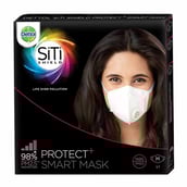1 - Dettol Anti Pollution Mask N95 Siti Shield,  White Medium 