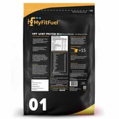Back - MyFitFuel MFF Whey Protein 80,  1.1 lb  Banana Milkshake 