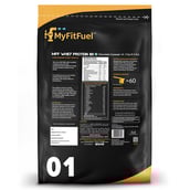 Back - MyFitFuel MFF Whey Protein 80,  4.4 lb  Chocolate Caramel 