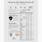 Supplement - MyFitFuel Advance MFF Whey Protein 80, 2.2 lb Vanilla Creme