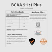 Supplement - MyFitFuel BCAA 5:1:1 Plus,  0.22 lb  15 Servings  Unflavoured 