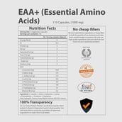 supplement - MyFitFuel EAA Plus 1000 mg (Essential Amino Acid),  110 capsules  36 Servings  Unflavoured 