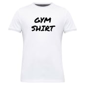 1 - Gym Brute Gym Shirt T Shirt, White Medium
