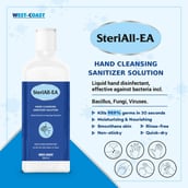 1 - West Coast SteriAll-EA Hand Rub Sanitizer,  Fragrance Free  500 ml  Protection from Germs 