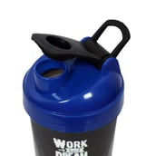 1 - Greenbee Work Dream Never Protein Shaker,  Black with Dark Blue Cap  500 ml 