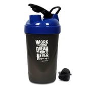 Greenbee Work Dream Never Protein Shaker,  Black with Dark Blue Cap  500 ml 
