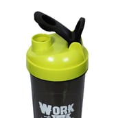 1 - Greenbee Work Dream Never Protein Shaker,  Black with Green Cap  700 ml 
