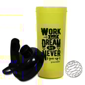 2 - Greenbee Work Dream Never Protein Shaker, Green with Black Cap 700 ml