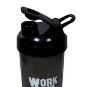 1 - Greenbee Work Dream Never Protein Shaker,  Black with Black Cap  700 ml 