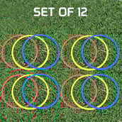 Fitsy Agility Training Ring (AR2416),  Multicolor  15 Inches 12 Piece 