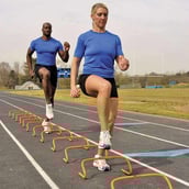 2 - Fitsy Speed Agility Hurdle (AR2417),  Orange  6 Inches 6 Piece 