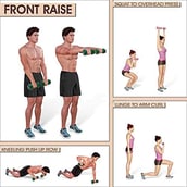 1 - Fitsy Vinyl Dumbbells (AR2263), Red (Pair) 3 kg