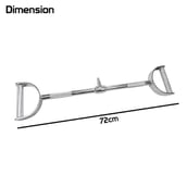 2 - Fitsy Straight Lat Bar - 72cm,  Silver 