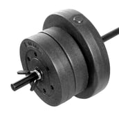 2 - Fitsy Spring Collar - 1IN 2PC,  Silver and Black 