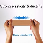 Fitsy Y Shape Kinesiology Tape,  Brown  10PC 