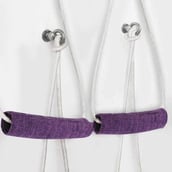 3 - Fitsy Aerial Yoga Sling,  Purple 4PC  11 mm 