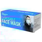 1 - SemcoCare+ 3 Layer Disposable Mask,  Blue (Pack of 50) 