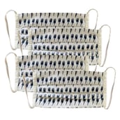 MASKS4U Disty Soft Shield Mask Pack of 4, Red & White