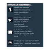 3 - MuscleBlaze Whey Protein Sachet Pack OP,  7 Piece(s)/Pack  Vanilla 