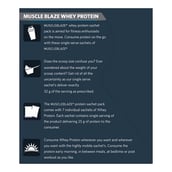 3 - MuscleBlaze Whey Protein Sachet Pack OP,  7 Piece(s)/Pack  Strawberry 