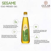 Points1 - Gulab Cold Pressed Oil Groundnut & Sesame Combo,  1 L 