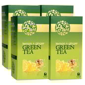 Laplant Green Tea, 25 Piece(s)/Pack Lemon & Ginger (Pack of 4)