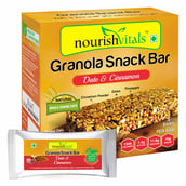 1 - NourishVitals Granola Snack Bar,  5 Piece(s)/Pack  Date & Cinnamon 