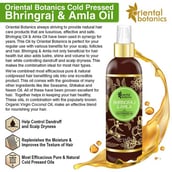 Benefits - Oriental Botanics Cold Pressed Oil, 200 ml Bhringraj & Amla