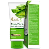 Back1 - Oriental Botanics Aloe Vera Green Tea & Cucumber Face Mask, 100 ml for Smooth, Glowing & Younger Looking Skin