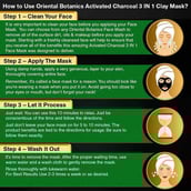 Benefit - Oriental Botanics Activated Charcoal 3 IN 1 Clay Mask, 100 g Pore Detoxifying, Whitening & Refreshing