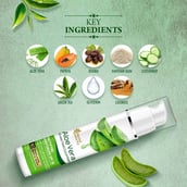 Ingredients - Oriental Botanics Aloe Vera Mattifying Moisturizer SPF 30,  50 ml  Green Tea & Cucumber 