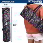 4 - Strauss Yoga Mat Bag (Full Zip),  Cloud  28 Inch 