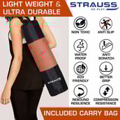 4 - Strauss Floral Yoga Mat,  Orange  6 mm 