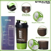 4 - Strauss Spider Shaker Bottle,  Green  500 ml 