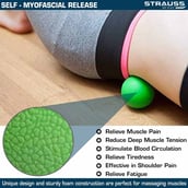 4 - Strauss Yoga Massage Ball,  Green 