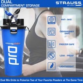 Strauss Dual Shaker Pro,  Blue  700 ml 