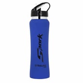 Strauss Spark Stainless Steel Bottle,  Rubber Finish Blue  750 ml 