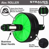 Strauss Double Exercise Wheel,  Green  560 g 