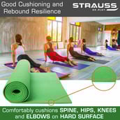 3 - Strauss Yoga Mat,  Green  8 mm 