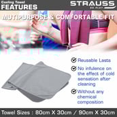 Strauss Cooling Towel,  Grey  80 cm 