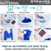 4 - Strauss Cooling Towel, Blue 90 cm
