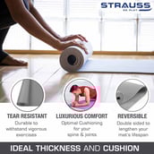 2 - Strauss Yoga Mat,  Grey  8 mm 