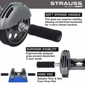 1 - Strauss Power Stretch Roller,  Grey  Free Size 