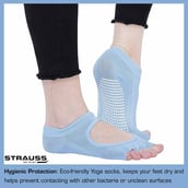 Strauss Yoga Socks,  Sky Blue  Free Size 