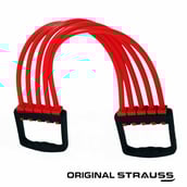 Strauss Adjustable Rubber Chest Expander,  Red  Free Size 